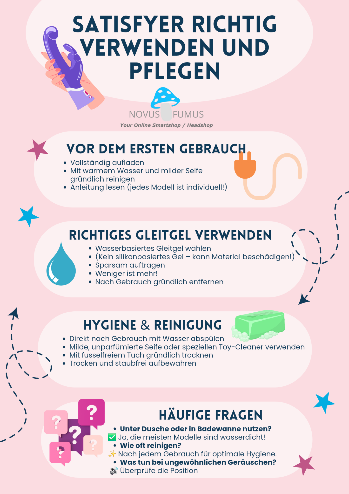 Satisfyer richtig verwenden