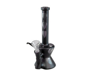 Novus Fumus Glass Bong Hearts Matt Black Novus Fumus Glass Bong Hearts Matt Black