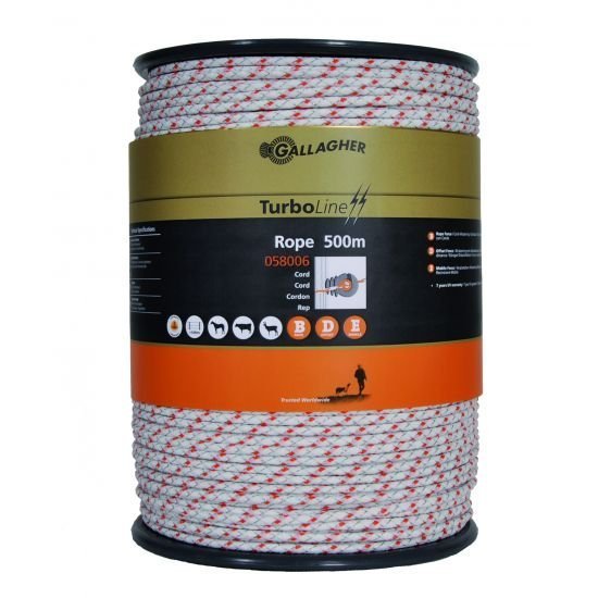 Gallagher TurboLine cord wit 500 m