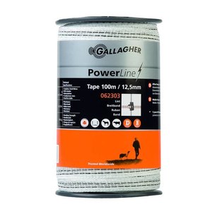 PowerLine lint 12,5 mm wit 100 m