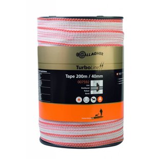 TurboLine lint 40 mm standaard wit 200 m