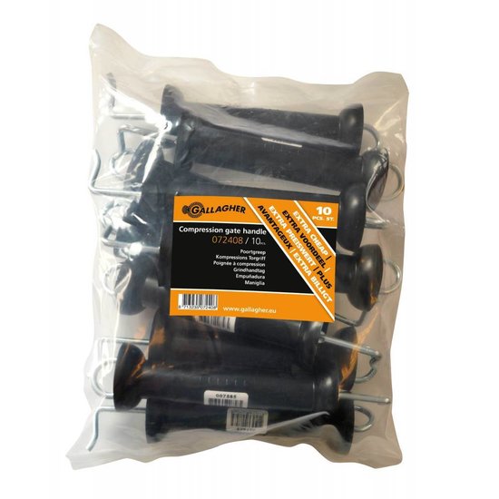 Gallagher Poortgreep zwart 10 st