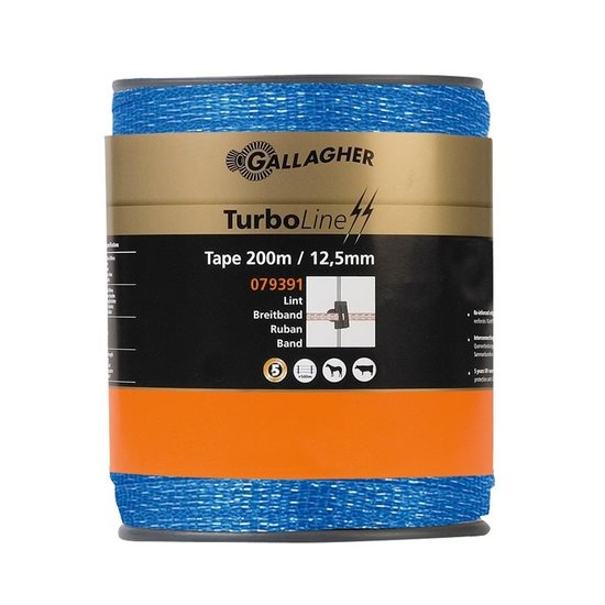 Gallagher TurboLine lint 12,5 mm blauw 200 m