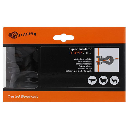 Gallagher Verstelbare isolator voor veerstalen paal 10 st