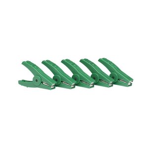 Krokodillenklem groen 5 st