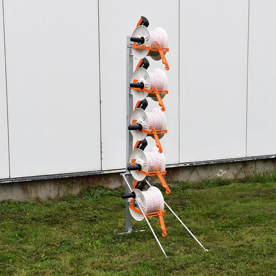 Gallagher Haspelhoekpaal voor 5 haspels-5 isolatoren 2m