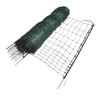 Kippennet Groen, enkele pen 112 cm