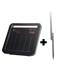 Draagbaar zonne-energie apparaat S100 (inclusief batterij) met gratis stander