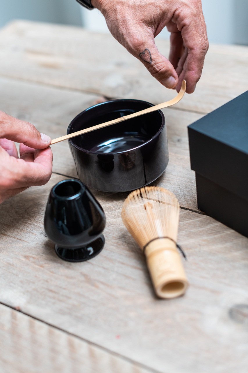 Premium Matcha complete tool box (4 delig) - clean zwart