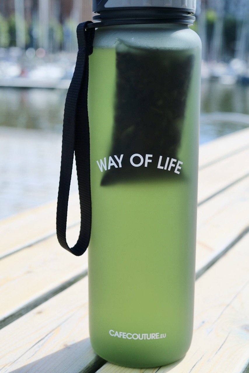 WAY OF LIFE cold brew bottle (1 liter - with straw)