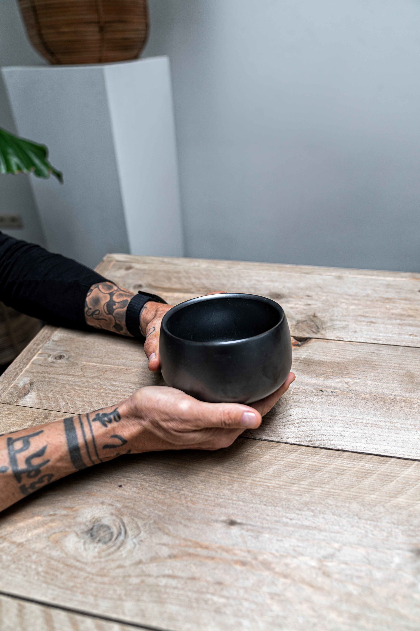 Matcha bowl - design black