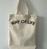 WAY OF LIFE cotton bag (wit)