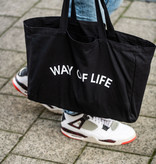 WAY OF LIFE cotton bag (zwart)