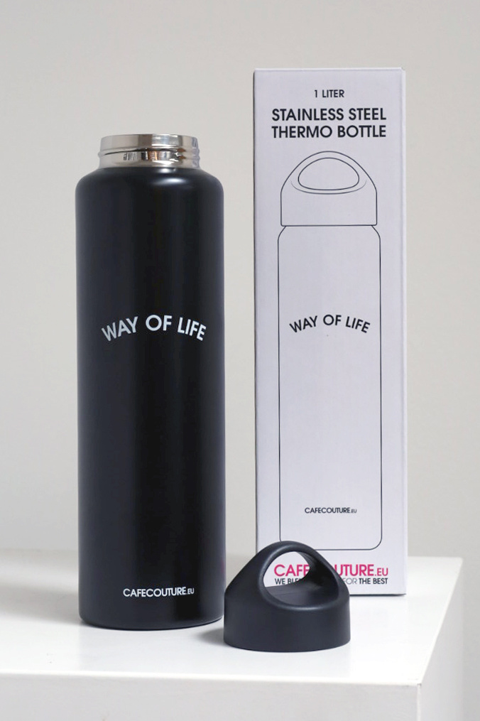 WAY OF LIFE rvs thermo bottle (1 liter)