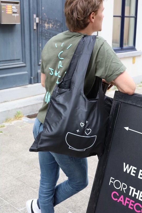 Cafe Couture recycable logo bag