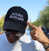 Nothing beats love cap (black)