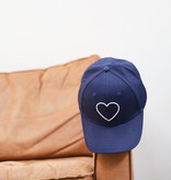 LOVE Baseball pet (navy blue/wit)