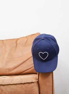 LOVE Baseball pet (navy blue/wit)