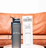 WAY OF LIFE cold brew bottle (1 liter - with straw)