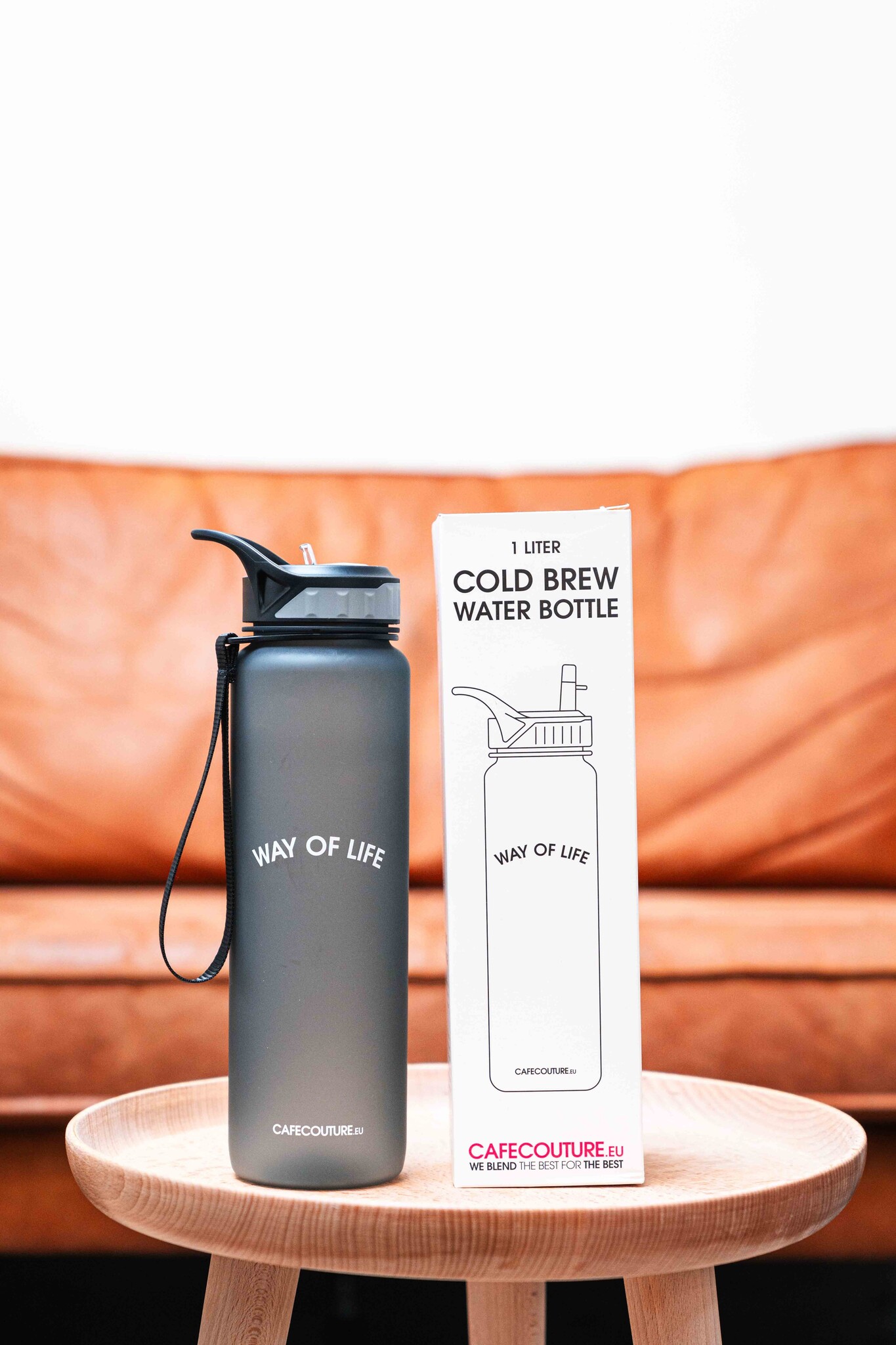 WAY OF LIFE cold brew bottle (1 liter - with straw)