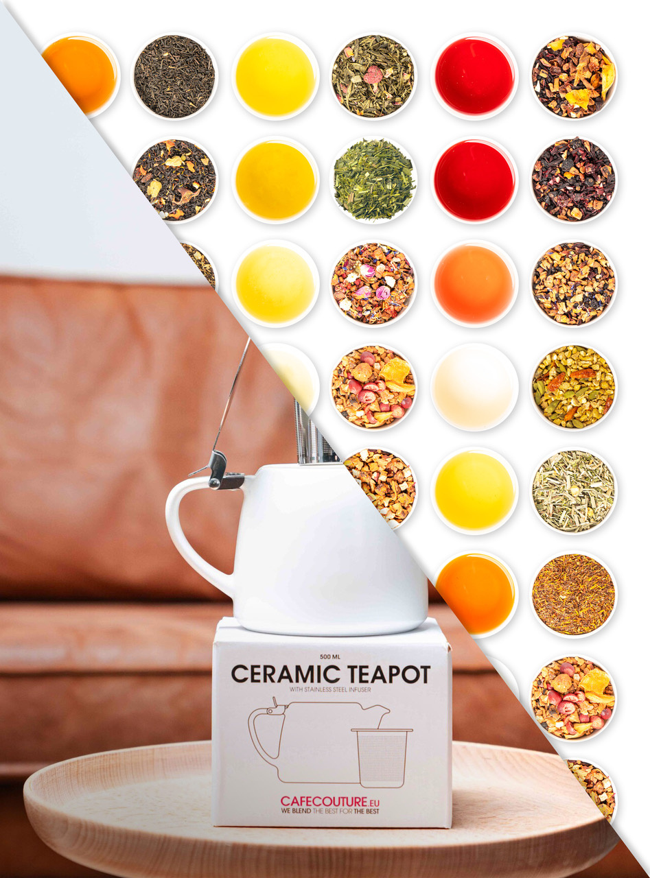 Complete Try out set + Ceramic tea pot (500 ml)