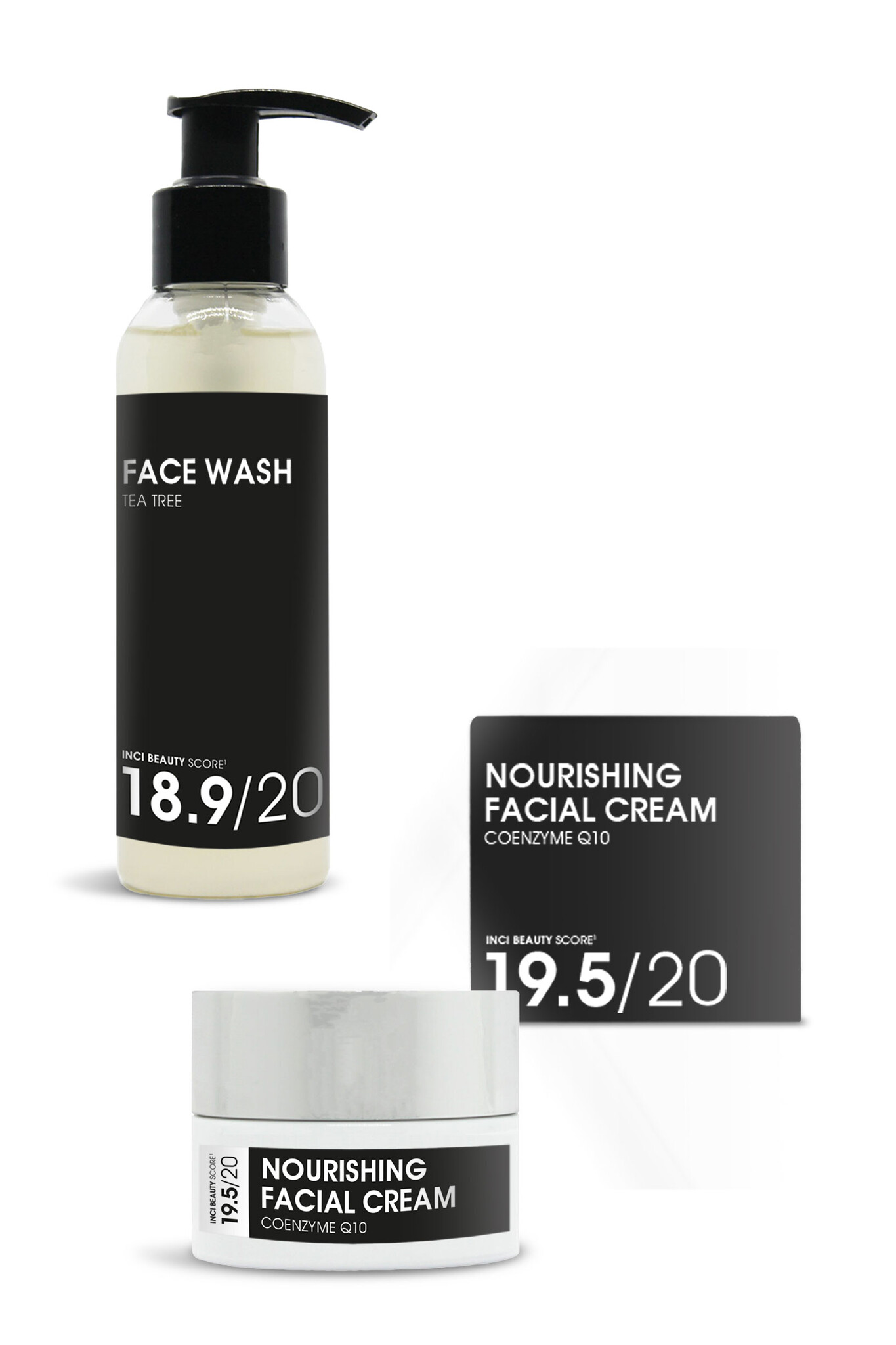 Combi Deal Natural Face Wash  & Facial Crème Q10