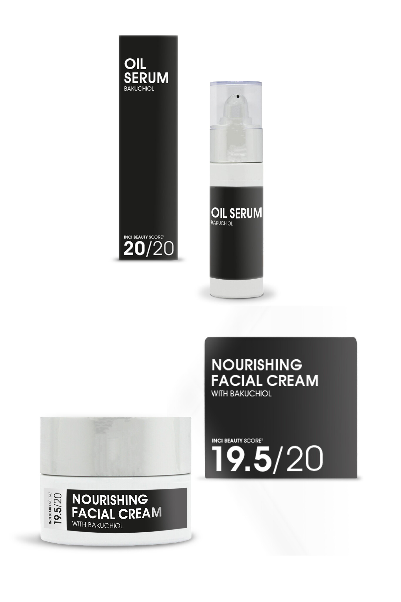 Combi Deal Natural Nourishing Serum & Facial Cream Bakuchiol