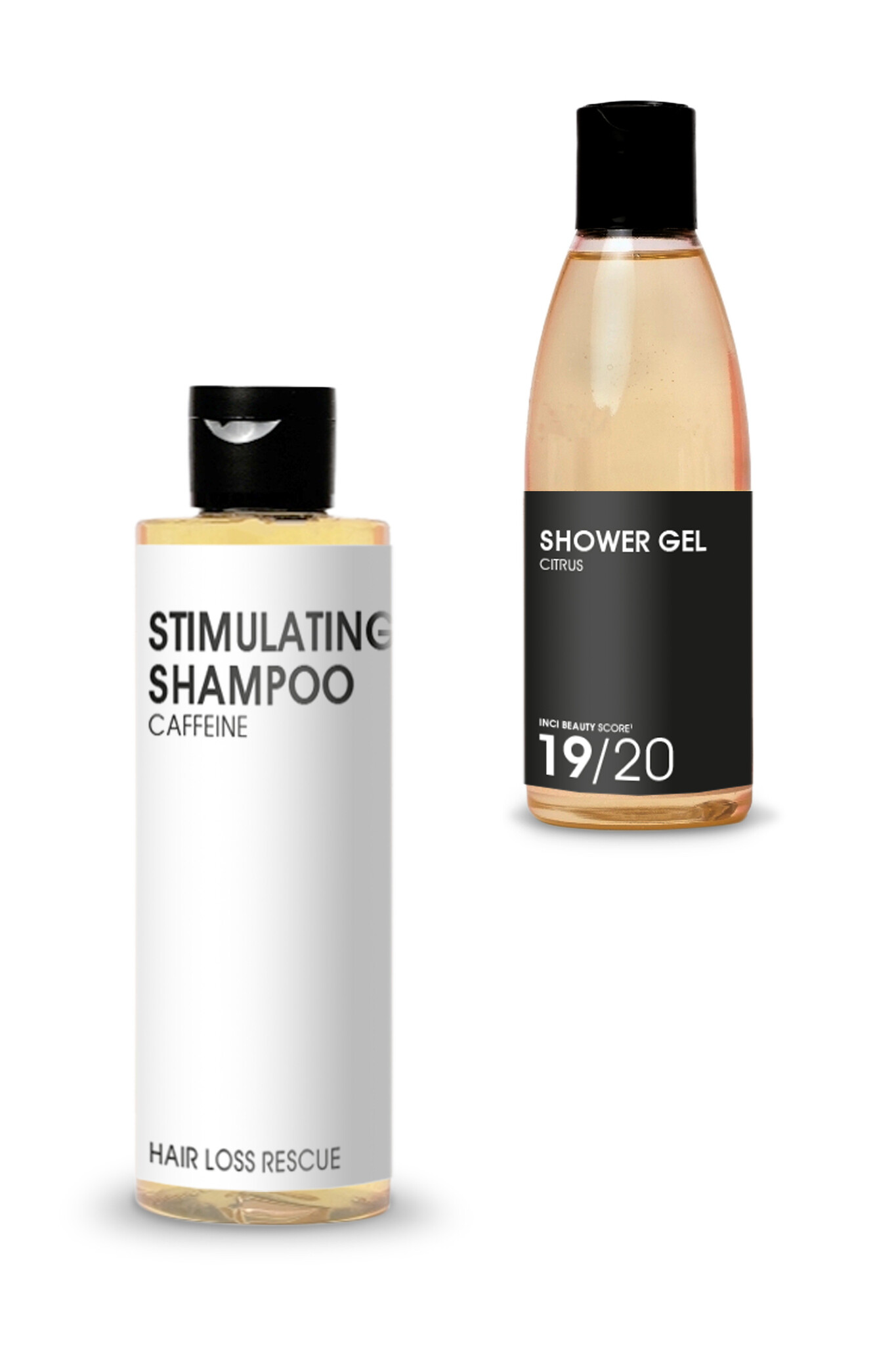 Combi Deal Natural Shower Gel & Natural Stimulating Shampoo Caffeine