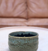 Matcha bowl & whisk holder - art shiny green/brown