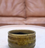 Matcha bowl & whisk houder - art shiny brown