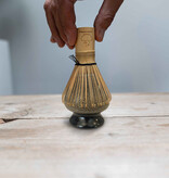 Matcha bowl & whisk houder - art shiny zand