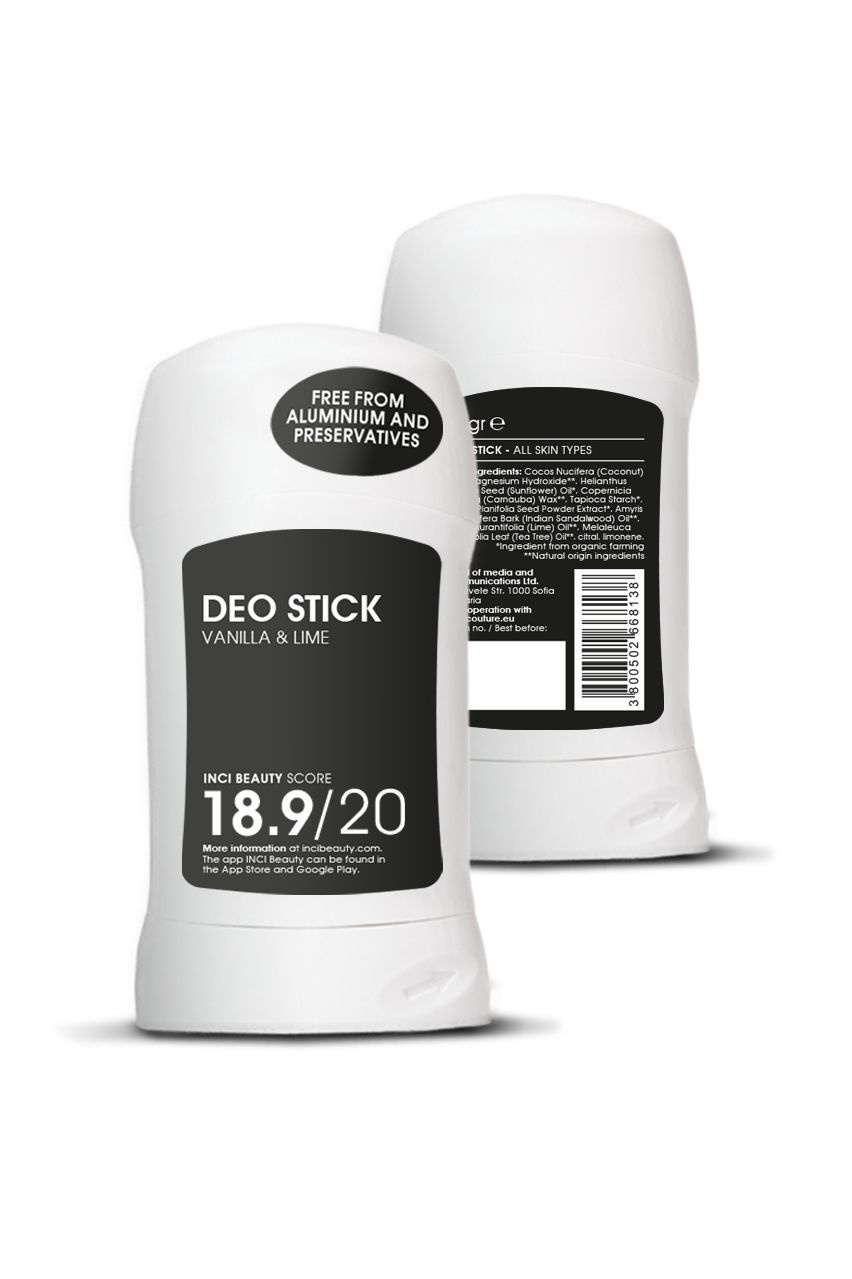 Natural Deo Stick 18,9/20 (vanille & limoen)