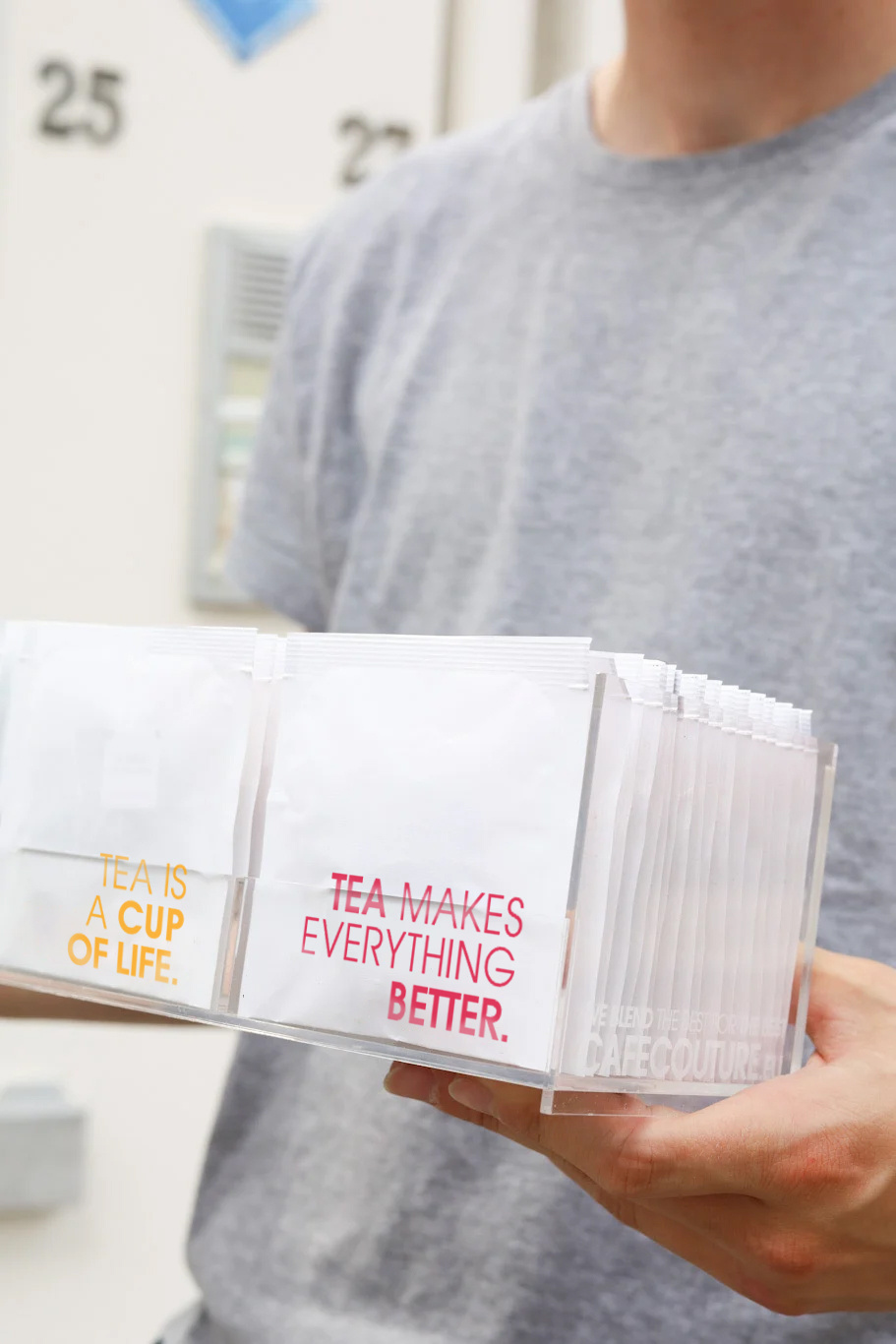 Tea Envelope Collection open display met 4 vakken