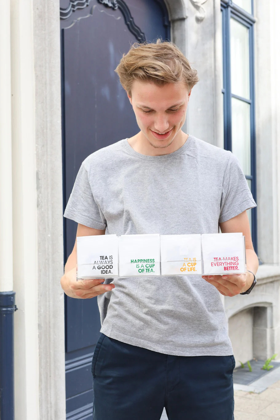 Tea Envelope Collection open display met 4 vakken