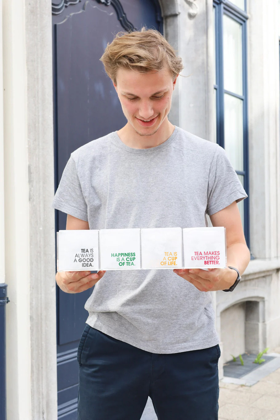 Tea Envelope Collection high display with 4 boxes