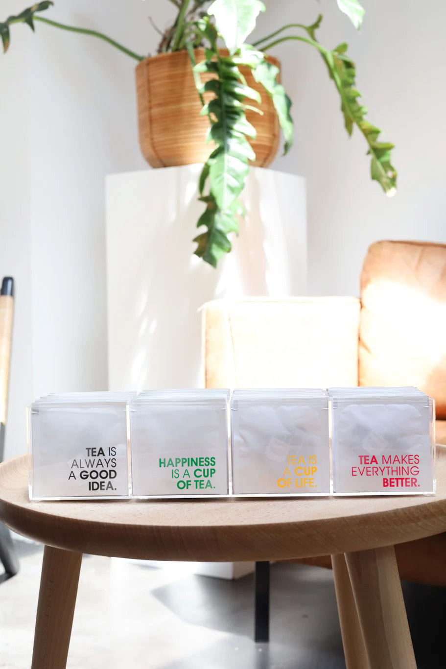 Tea Envelope Collection high display with 4 boxes