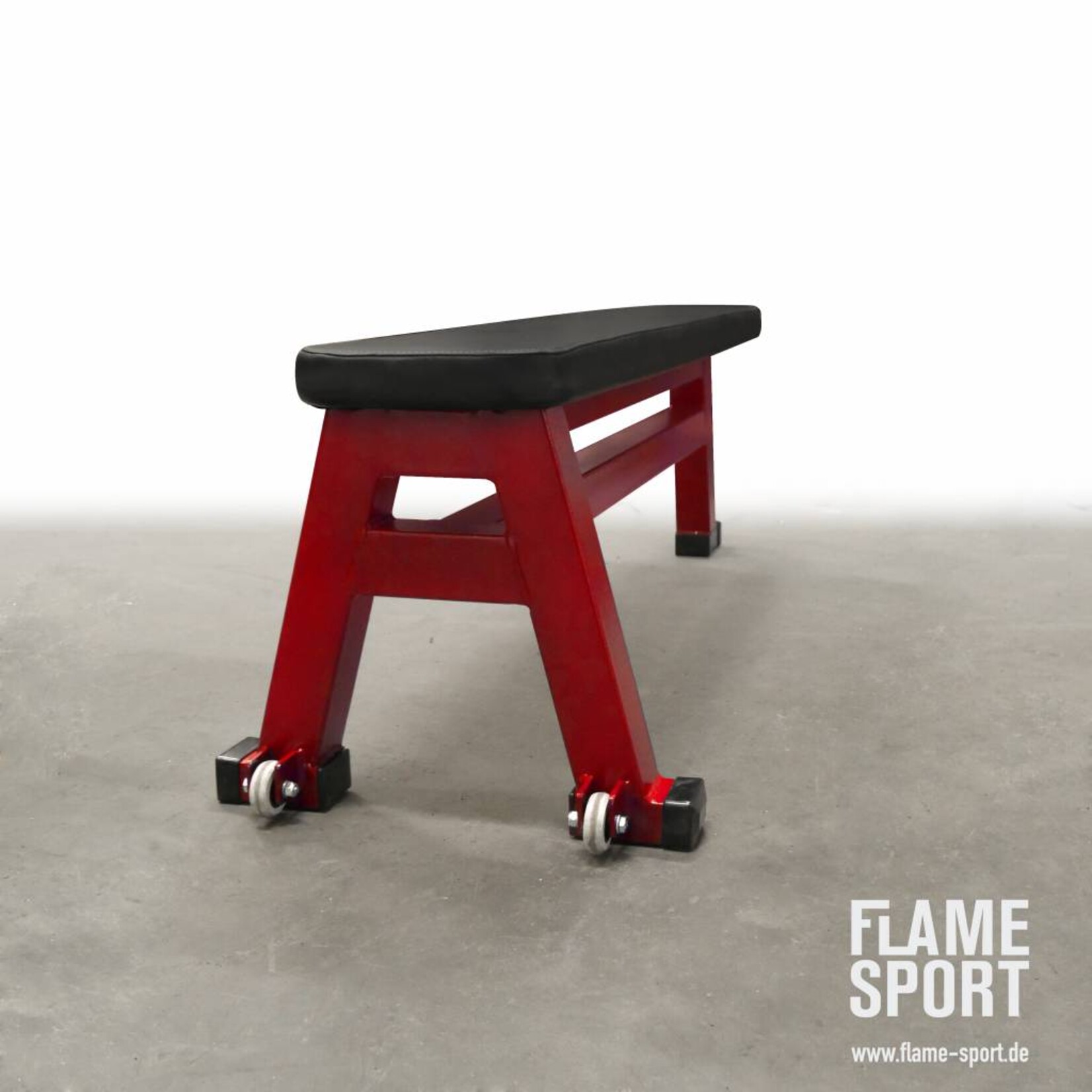 Flat Bench (1J), with transport wheels