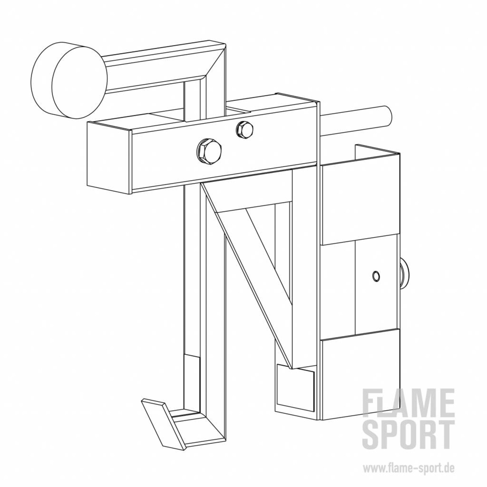 Monolift attachment/ Schwenkbare Hantelablage (15ZM)