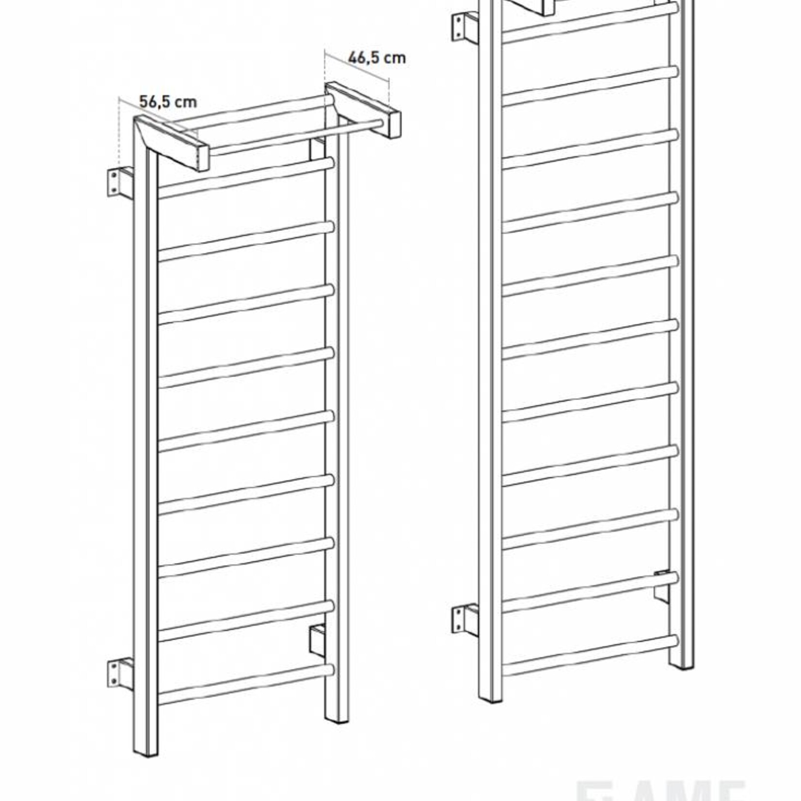 Wall bars / Swedish Ladders (13Z)