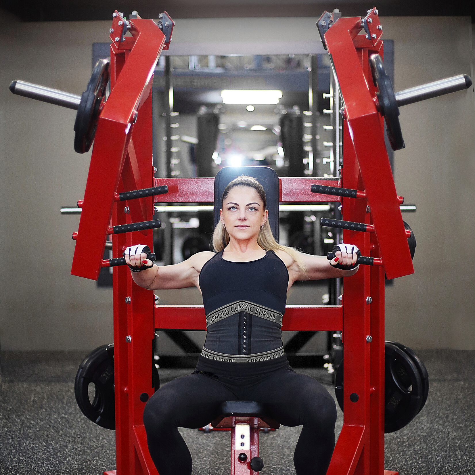 Chest Press Machine while sitting (6AXX2) DUAL with adjustable angle (Narrows)