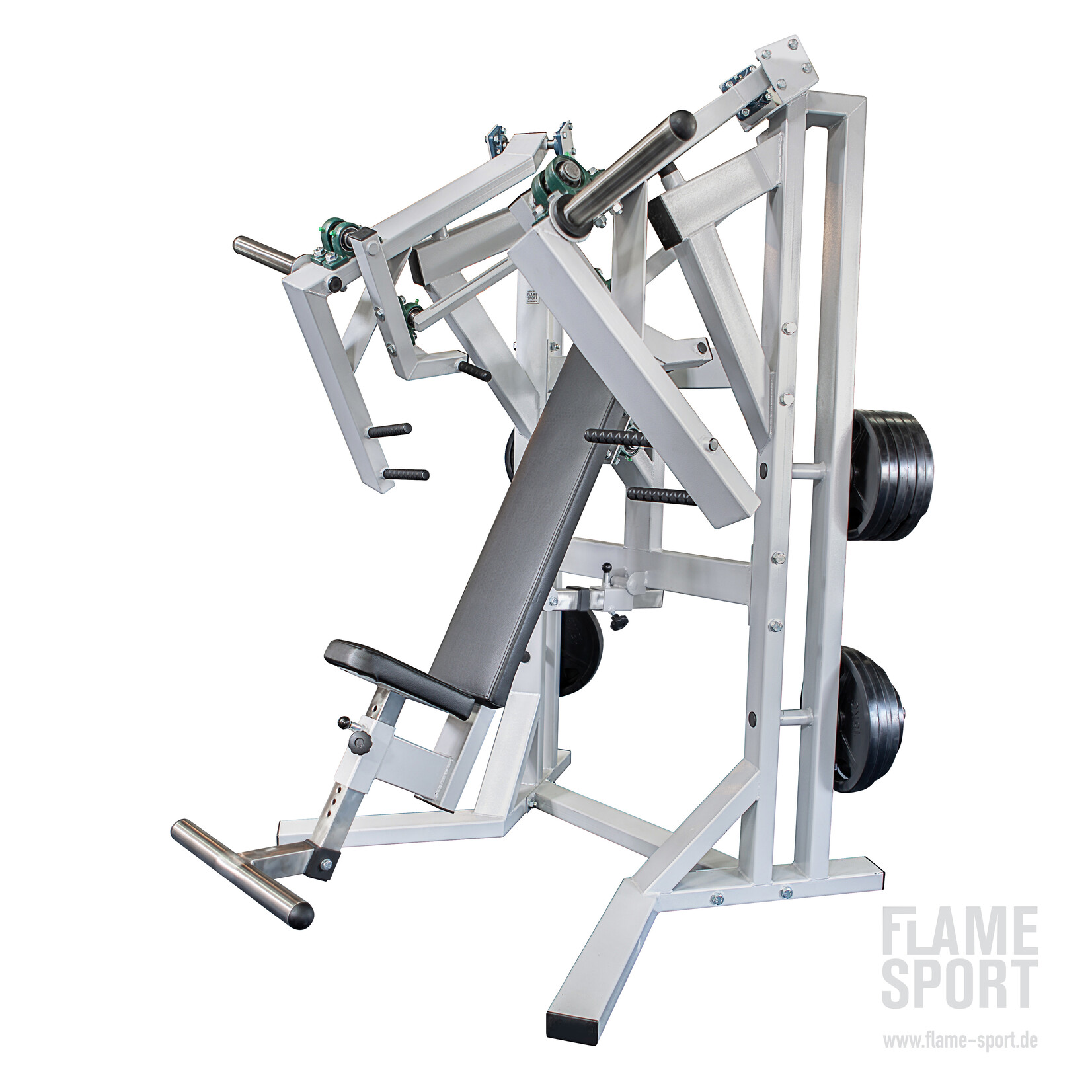 2 in 1: Brustpressmaschine & Schulterpresse (6AXX2P) DUAL mit verstellbarer Rückenlehne und Beinstütze