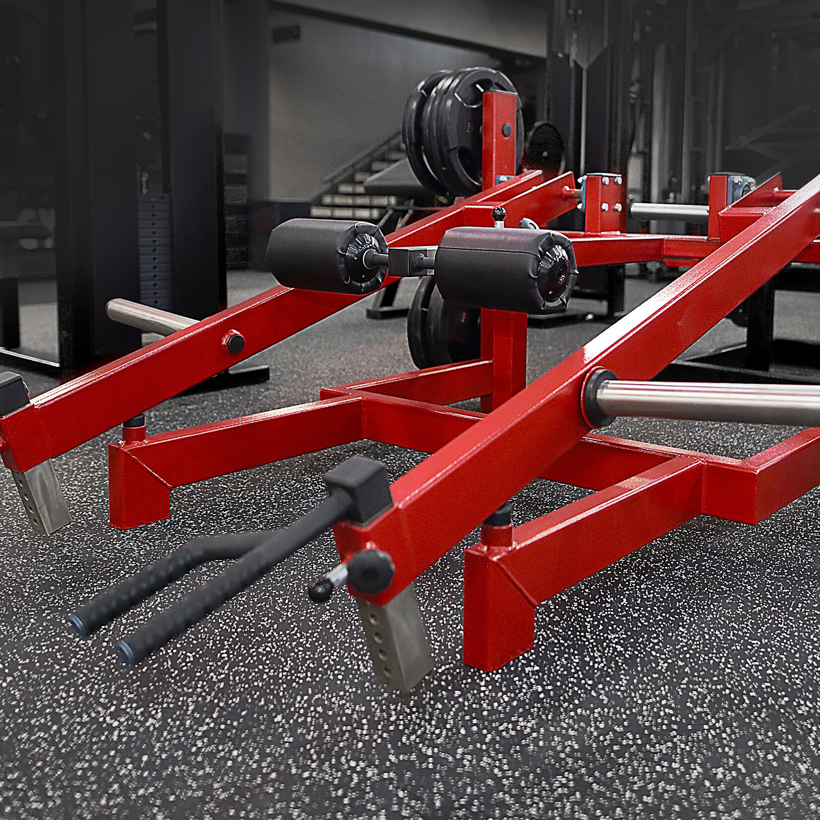 Trapezmuskelmaschine / Shrug Machine (1G), stehend / Plate loaded
