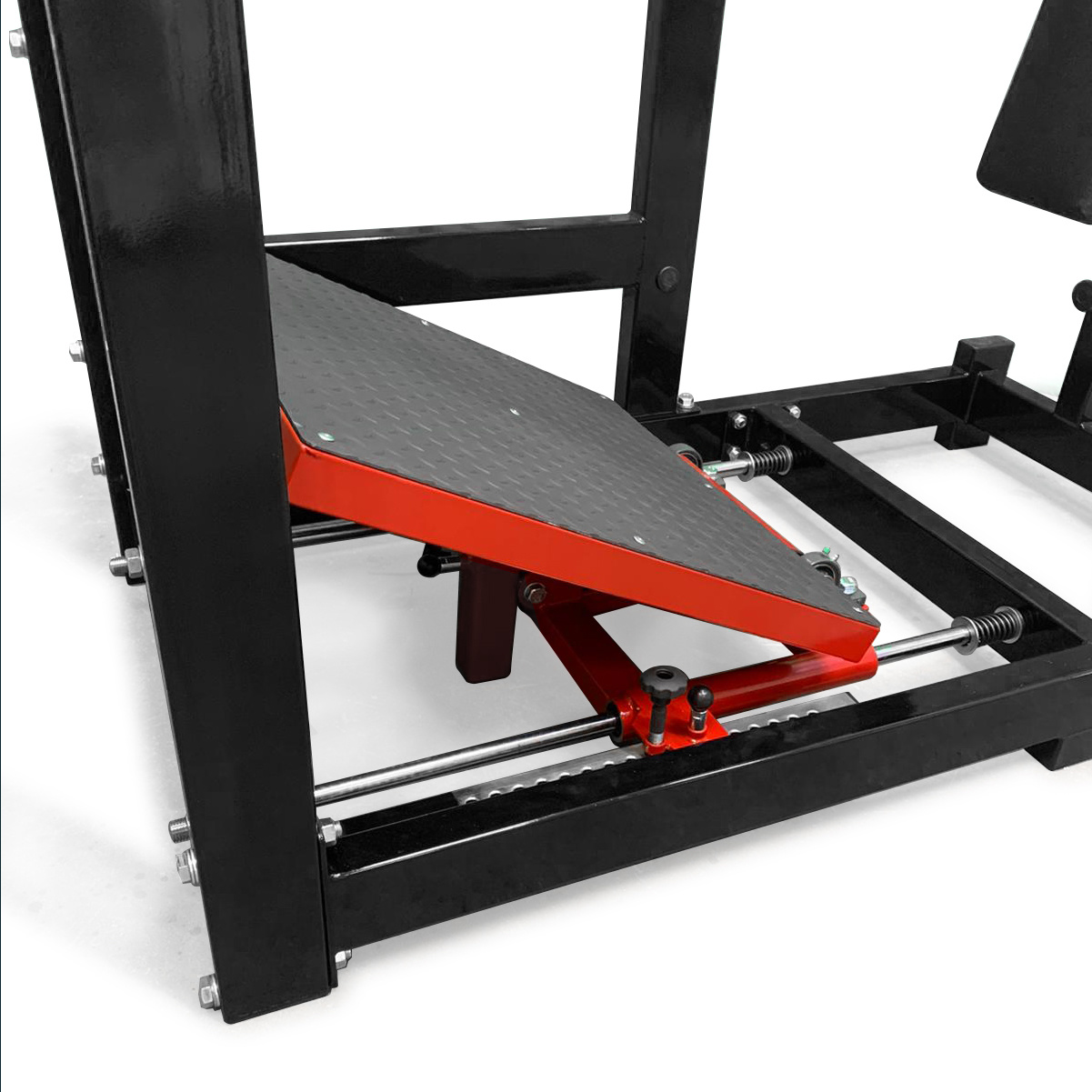 Pendulum squats (3RX)  with adjustable platform