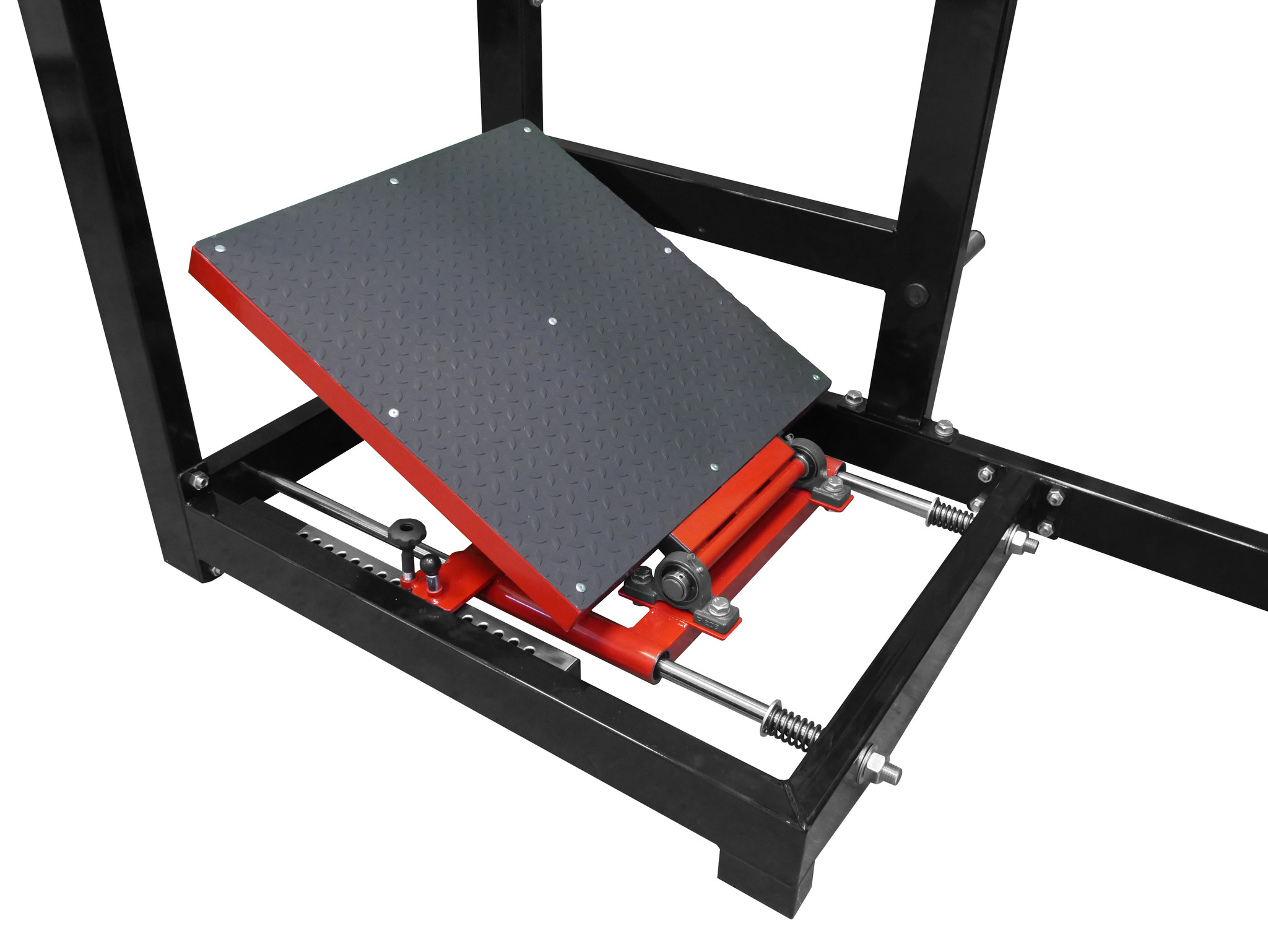 Pendulum squats (3RX)  with adjustable platform