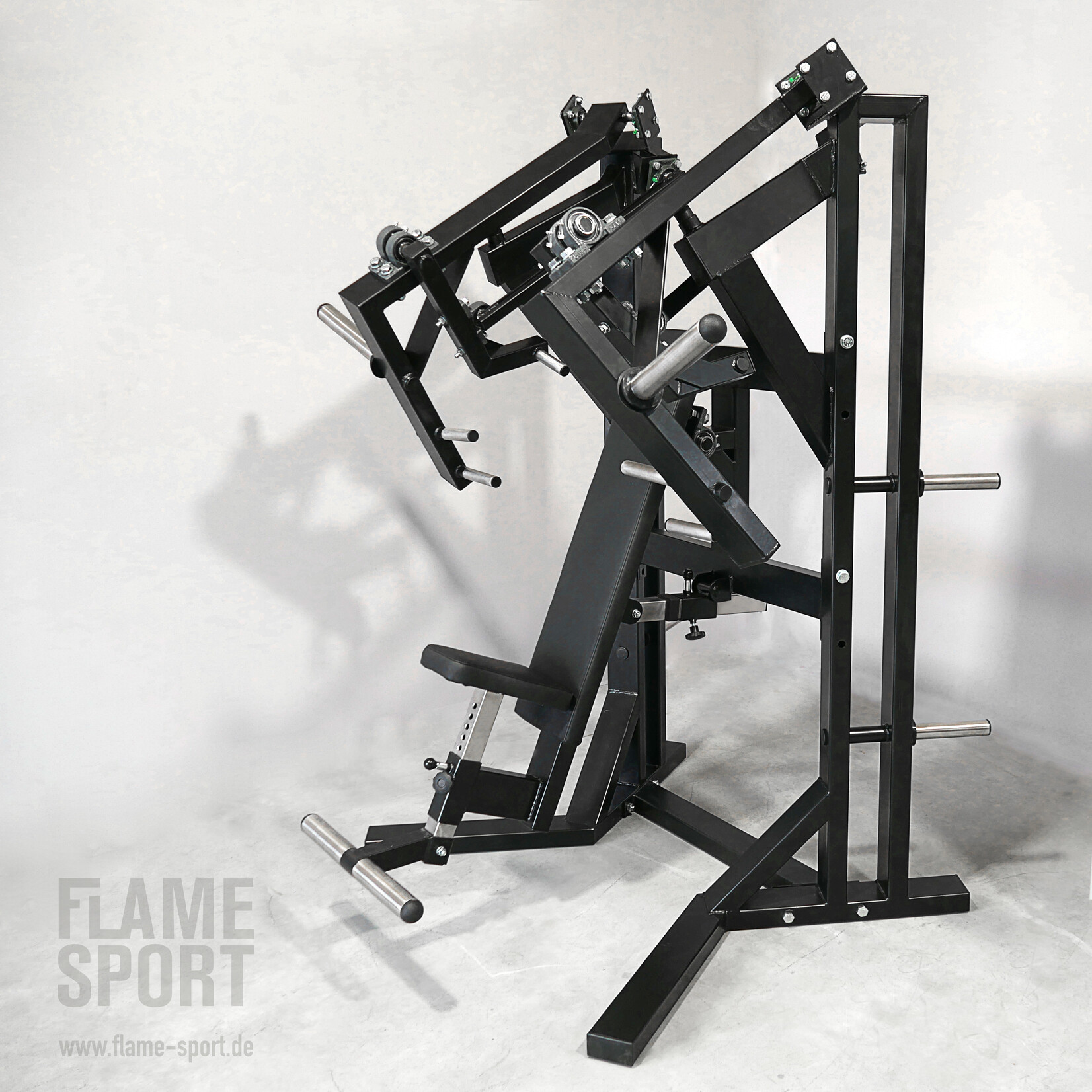 2 in 1: Brustpressmaschine & Schulterpresse (6AXX2P) DUAL mit verstellbarer Rückenlehne und Beinstütze