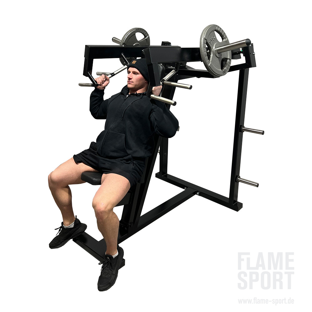 FLAME SPORT Shoulder Press Machine (1PXX) Plate loaded