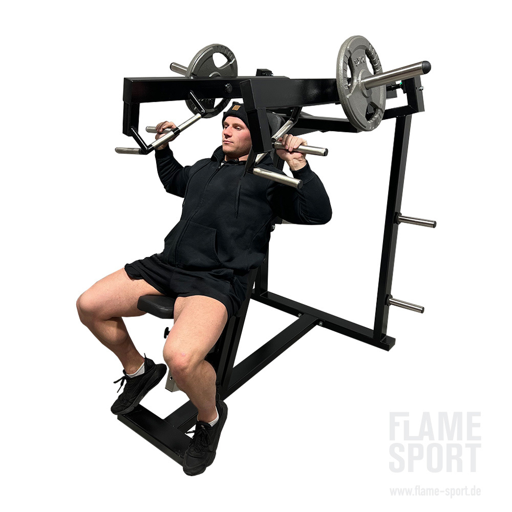 FLAME SPORT Shoulder Press Machine (1PXX) Plate loaded