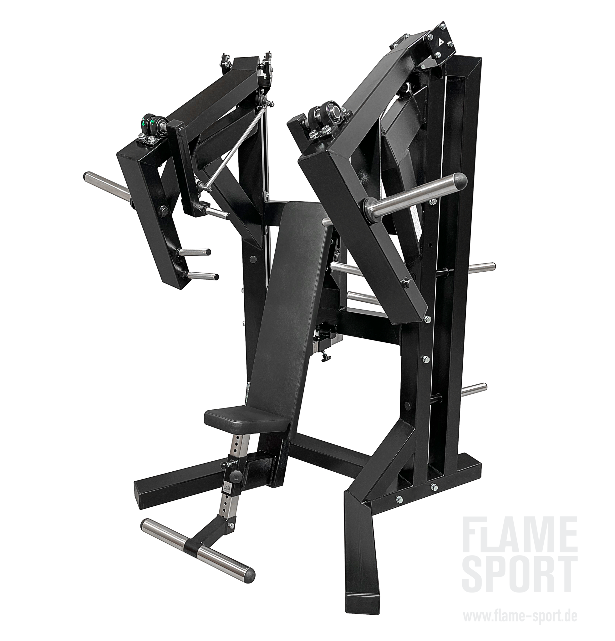 2-in-1: Sitting Chest & Shoulder Press Machine (6AXX2P) with Adjustable Footrest