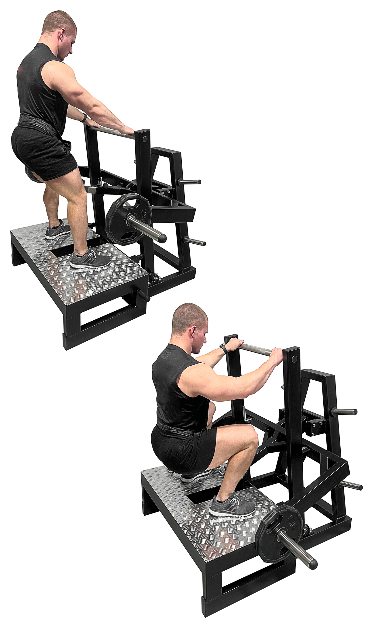 Belt Squat Machine in use