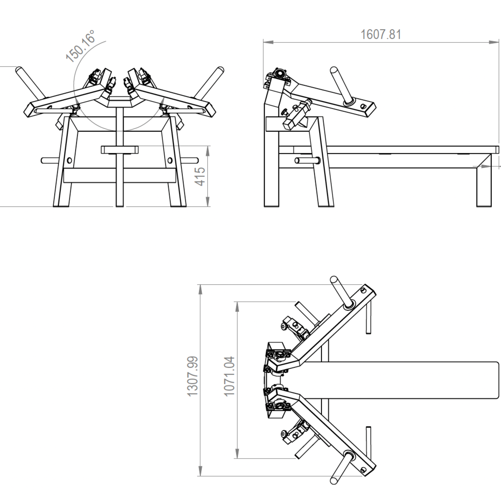 Flat Chest Press Machine (1AXX), Plate Loaded